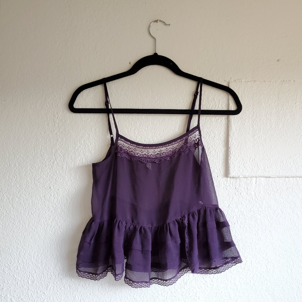 🚨SALE🚨 FREE PEOPLE INTIMATELY SHEER LACE TANK - Picture 2 of 5